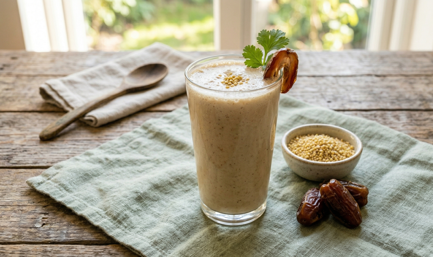 Barnyard Millet Dates Milkshake Recipe – Healthy Millet Beverage