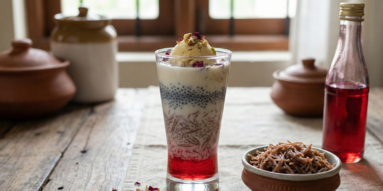 Finger Millet Vermicelli Faluda Recipe | Healthy Ragi Dessert