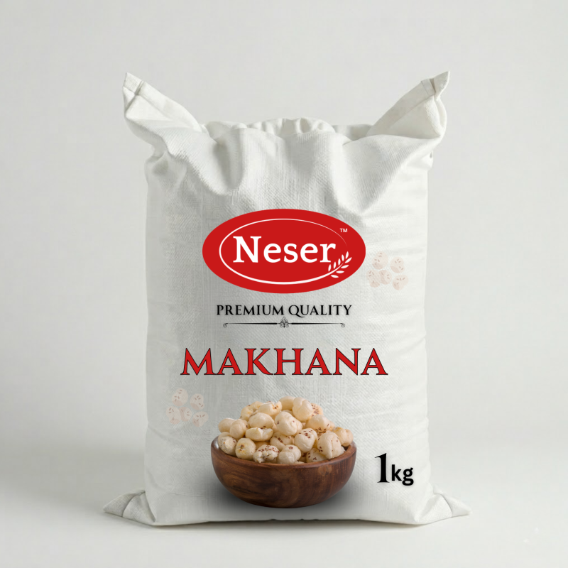 Neser Premium Quality Makhana (Fox Nuts) 1kg – Healthy & Crunchy Snack